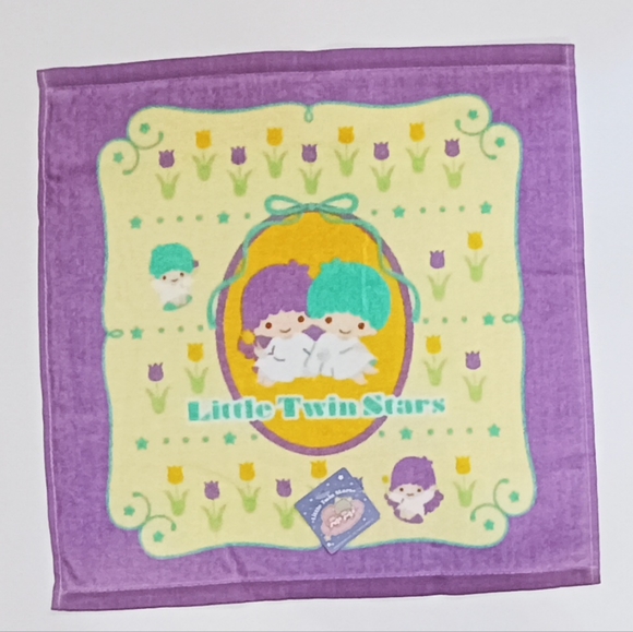 Hand/face towel little twins Stars kiki and lala Sanrio - Picture 4 of 4